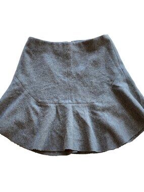 Madewell Wool Blend Gray Skirt Size 2